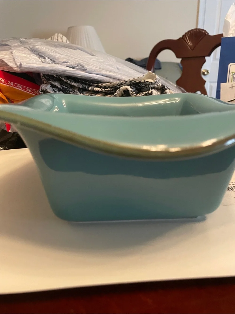 SOUTHERN LIVING Tuscan Blue Bakeware 9.5” X 6” Square Casseroles Rice Puddings